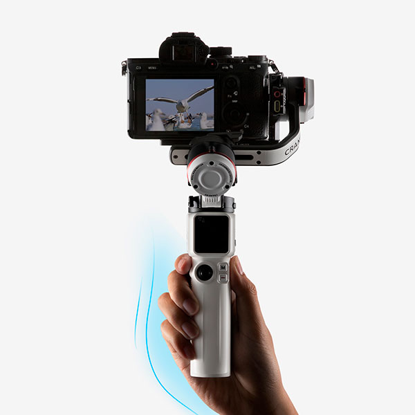 Gopro and Mirrorless Camera ZHIYUN Crane M3 Action Camera 4 in 1 Handheld 3-Axis Gimbal Stabilizer for Smartphone Official